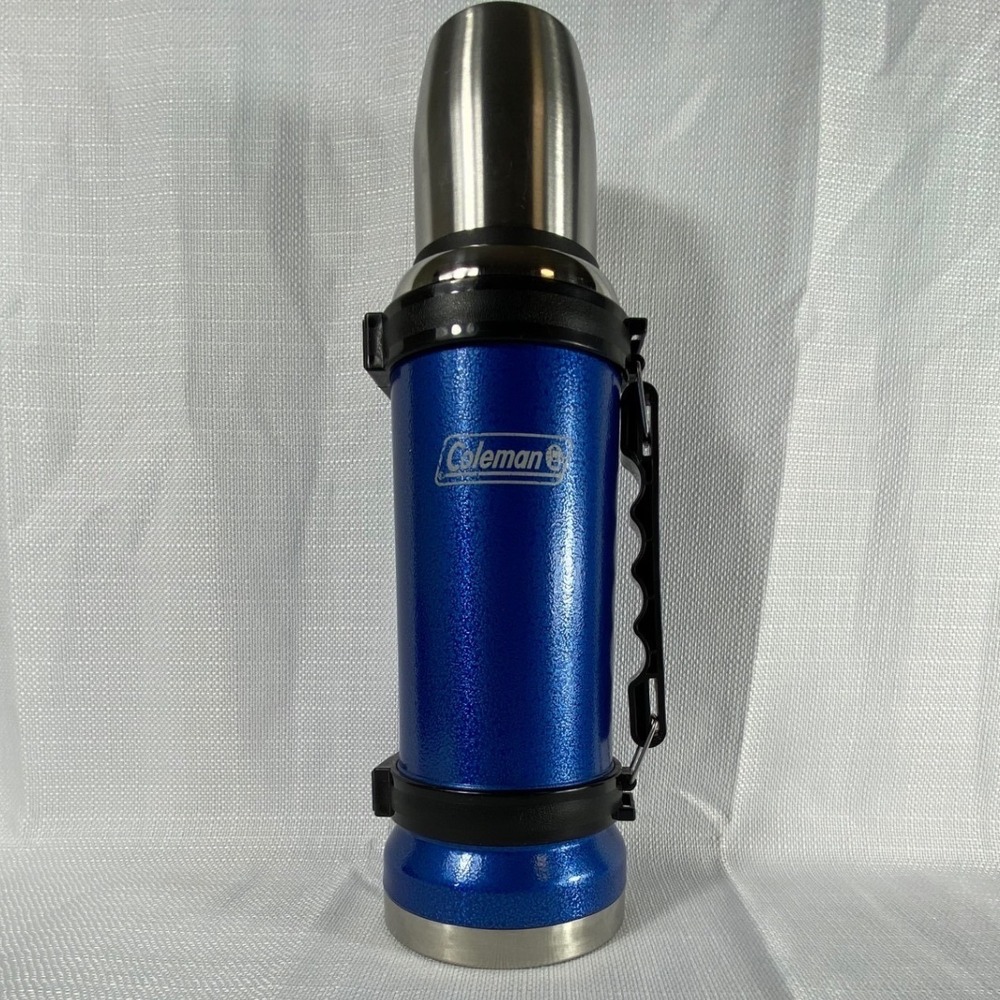 Coleman Blue Stainless Steel Vacuum Insulated Thermos Flask with Handle C91B156